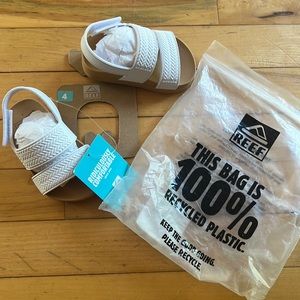 NWT toddler/baby size 4 white waterproof REEF sandals